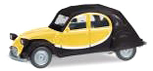(HO) シトロエン 2 CV チャールストン ブラック/イエロー (鉄道模型)