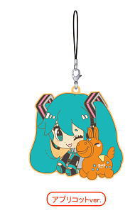 Hatsune Miku x CuteRody Rubber Straps Apricot ver. (Anime Toy)