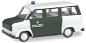 (HO) Ford Transit Bus `Police Department Hamburg` (Model Train)