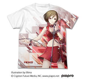 MEIKO V3 フルグラフィックTシャツ WHITE S (キャラクターグッズ)