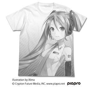 Hatsune Miku V3 T-Shirt ver.2.0 White S (Anime Toy)