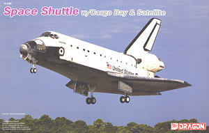 Space Shuttle Orbiter w/Cargo Bay & Satellite (Plastic model)