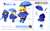 キューポッシュえくすとら 雨の日セット(青) (フィギュア) 商品画像2
