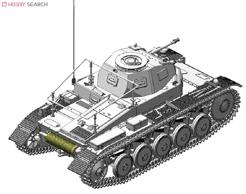 WWII German Pz.Beob.Wg.II Ausf.A-C Panzerkampfwagen II Artillery Cart Type (Plastic model) その他の画像2