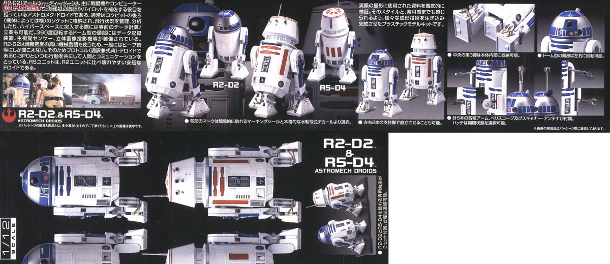 1/12 R2-D2＆R5-D4 (プラモデル) 商品画像4