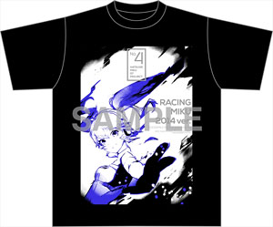 Hatsune Miku Racing ver. 2014 T-shirt 2 (Anime Toy)