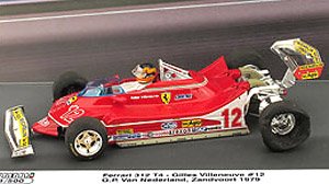 フェラーリ 312 T4 1979年オランダGP #12 Gilles Villeneuve Gilles on three wheels!! (ミニカー)