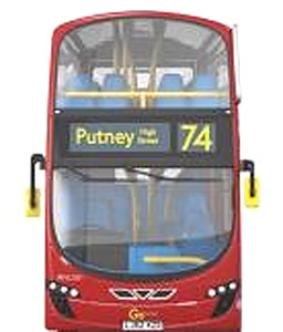 (OO) ライト エクリプス ジェミニ 2 Go-Ahead London, 74 Putney High Street (鉄道模型)