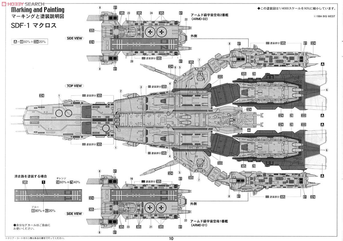 SDF-1 マクロス 要塞艦 `劇場版` (プラモデル) 塗装1