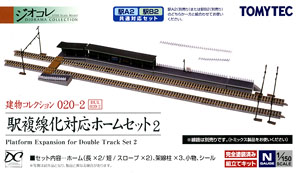 建物コレクション 020-2 駅 複線化対応ホームセット2 (鉄道模型)
