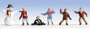 36818 (N) Children in Snow (Kinder im Schnee) (Model Train)
