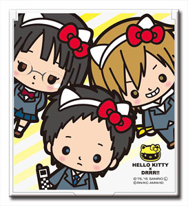 HELLO KITTY x DRRR!! Compact Mirror M Mikado, Kida Kun and Anri (Anime Toy)