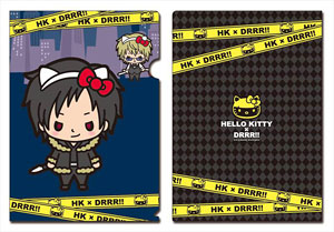 HELLO KITTY x DRRR!! A4 Clear File Watch Your Back Izaya! (Anime Toy)