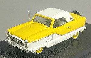 ナッシュ メトロポリタン クーペ 1959 ホワイト/Sunburst イエロー (ミニカー)
