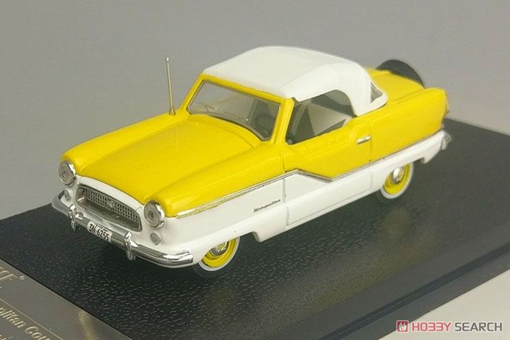 ナッシュ メトロポリタン クーペ 1959 ホワイト/Sunburst イエロー (ミニカー) 商品画像1