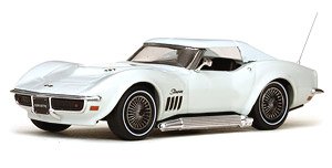 Corvette coupe 1969 Can-Am White (Diecast Car)