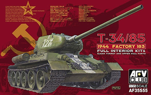 T-34/85 1944 (Made in183rd Factory) Clear Molding (Plastic model)