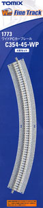 Fine Track Wide PC Curved Track C354-45-WP(F) (Set of 4) (Model Train)