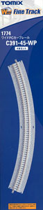 Fine Track Wide PC Curved Track C391-45-WP(F) (Set of 4) (Model Train)