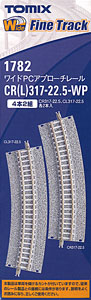 Fine Track Wide PC Approach Track CR(L)317-22.5-WP(F) (Set of 4) (Model Train)