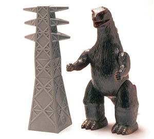 Godzilla 350 & Big Steel Tower Set Showa 2015 Ver. (Completed)