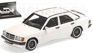 ブラバス メルセデス 190E 3.6S 1989 ホワイト (ミニカー)