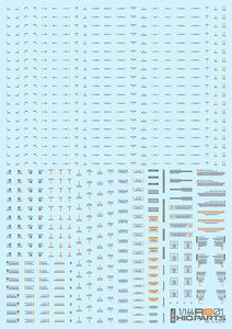 1/144 RB01 Caution Decal Gray & Orange (Material)