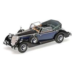 ホルヒ 853A カブリオレ 1938 ブラック/ブルー (ミニカー)