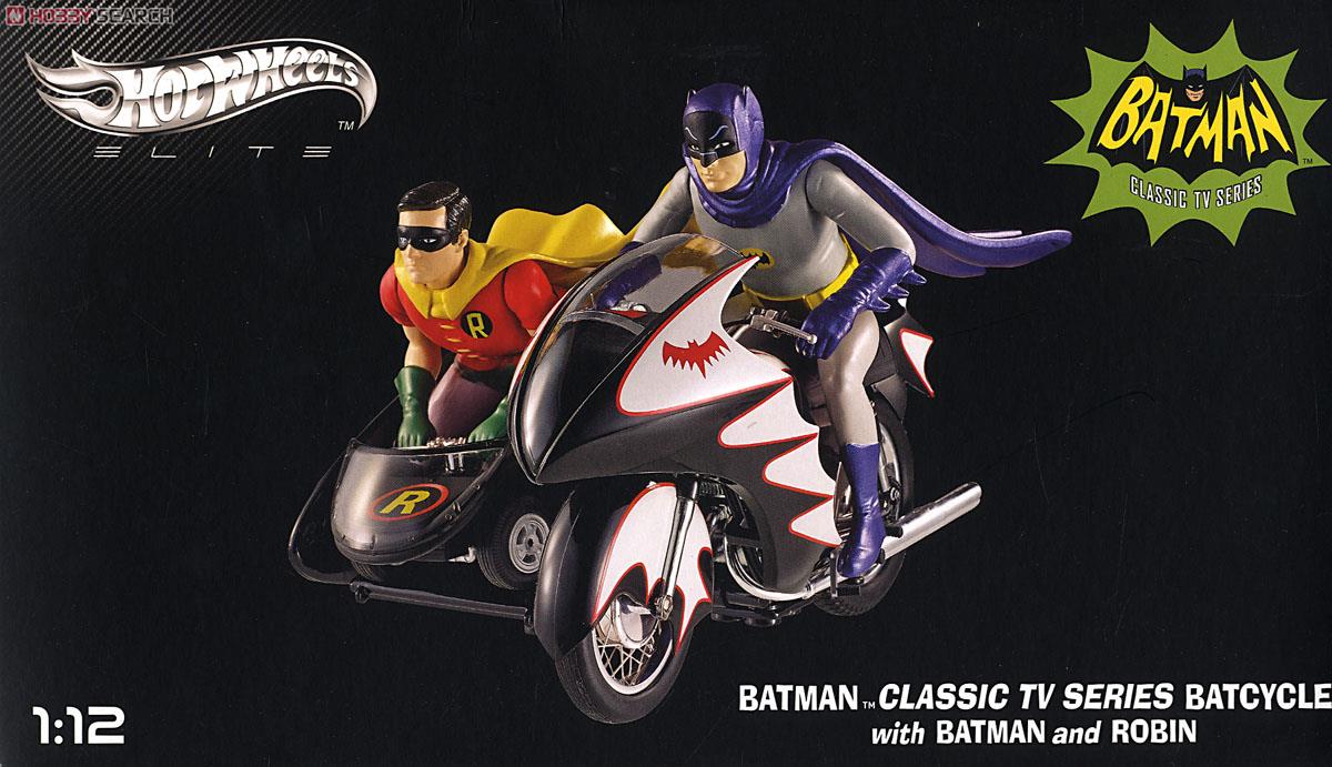 バットマン クラシック TVシリーズ バットサイクル (バットマン&ロビン フィギュア付) (ミニカー) パッケージ1