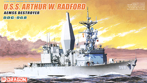 現用アメリカ海軍 AEM/S 駆逐艦 アーサー・W・ラドフォード DDG-968 (プラモデル)