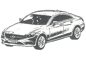 CLS-Class 2014 シルバー (ミニカー)