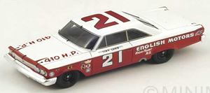 Ford Galaxy No.21 Winner Daytona 500 1963 Tiny Lund (ミニカー)