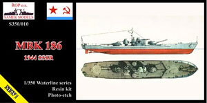 露・河川砲艦MBK186・T34/85砲塔搭載・1944年 (プラモデル)