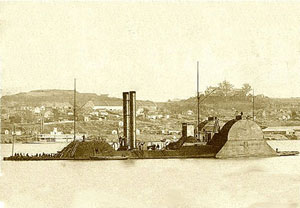 米・北軍外輪装甲艦チョクトー・フルハル・1863年 (プラモデル)