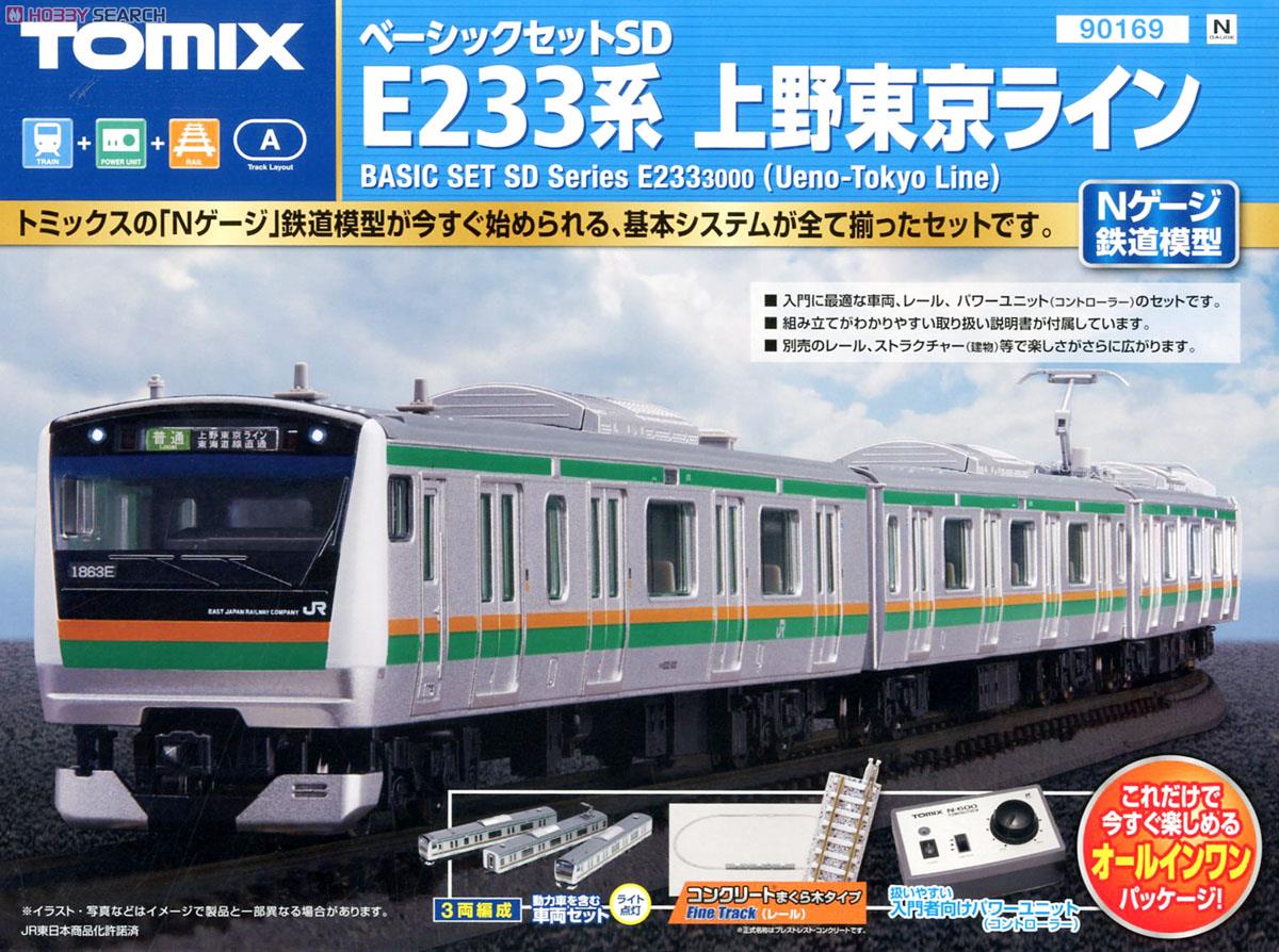 ベーシックセットSD E233系 上野東京ライン (3両セット) (レールパターンA) (鉄道模型) 商品画像1