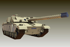 1/72 R/C VS Tank Challenger 1 (Desert A) (RC Model)