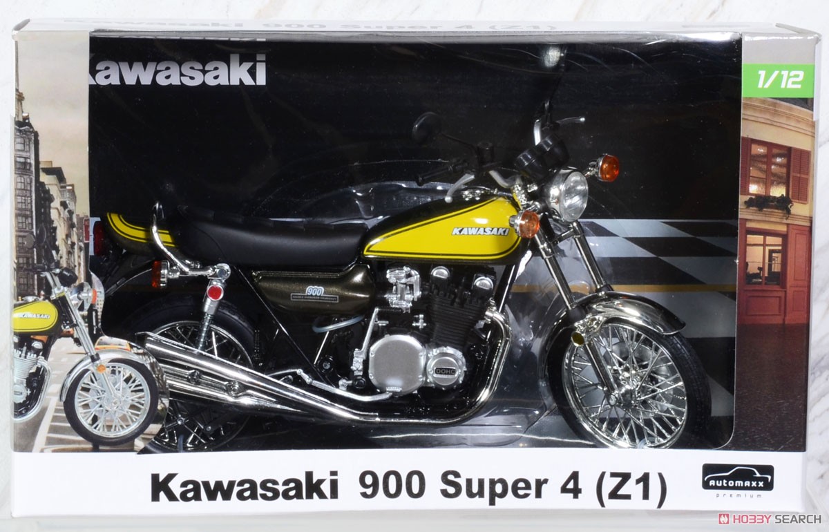 Kawasaki 900Super4 (Z1) Yellow (Diecast Car) パッケージ1