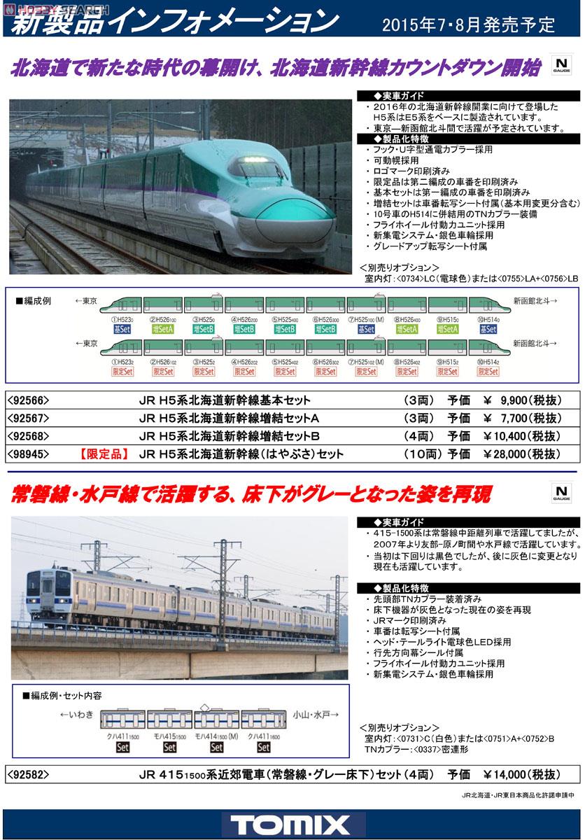 JR 415-1500系近郊電車 (常磐線・グレー床下) セット (4両セット) (鉄道模型) 解説1