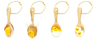 Gudetama Spoon Keychain 10 pieces (Anime Toy)