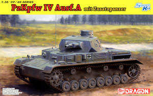 WW.II ドイツ軍 IV号戦車A型 w/増加装甲 (プラモデル)