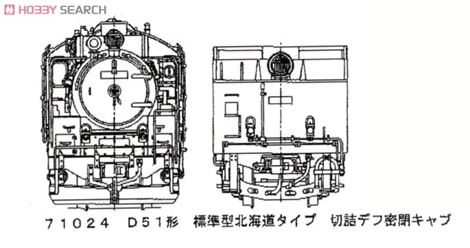 16番(HO) D51形 蒸気機関車 標準型 (北海道タイプ切詰デフレクター密閉キャブ) (カンタムサウンドシステム搭載) (鉄道模型) その他の画像2