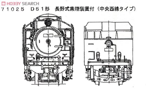 16番(HO) D51形 蒸気機関車 標準型 (長野式集煙装置付き) (中央西線タイプ) (カンタムサウンドシステム搭載) (鉄道模型) その他の画像2