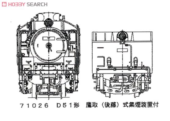 16番(HO) D51形 蒸気機関車 標準型 (鷹取(後藤)式集煙装置付き) (カンタムサウンドシステム搭載) (鉄道模型) その他の画像2