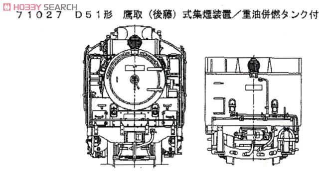 16番(HO) D51形 蒸気機関車 標準型 (鷹取(後藤)式集煙装置付き/重油併燃タンク付き) (カンタムサウンドシステム搭載) (鉄道模型) その他の画像2