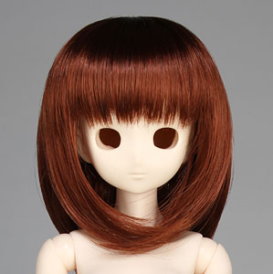 50cm Wig New Shoulder Length Hair 8-9inch (Red Brown) (Fashion Doll)