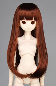 50cm Wig New Long Hair 8-9inch (Red Brown) (Fashion Doll)