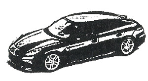 ポルシェ パナメーラ V6 マホガニーMT (ミニカー)