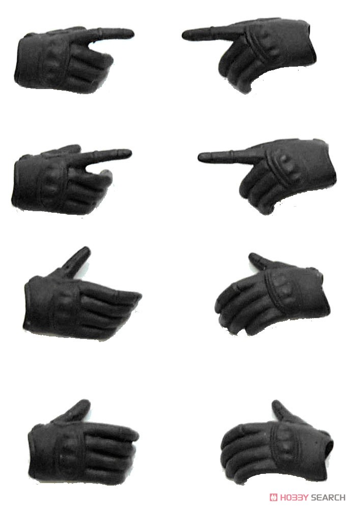 LittleArmory-OP3: figma Tactical Gloves (Stealth Black) (PVC Figure) Item picture1