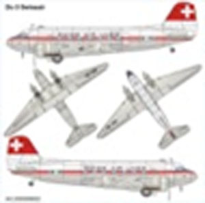 Douglas DC-3 Swissair (Plastic model)