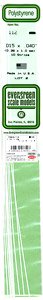 Plastic Bar Flat Bar 0.38*1.0 (10pcs.) (Material)
